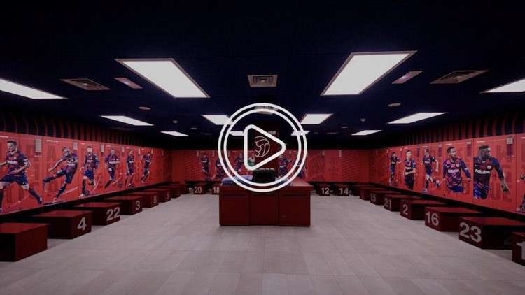 غرفة ملابس برشلونة