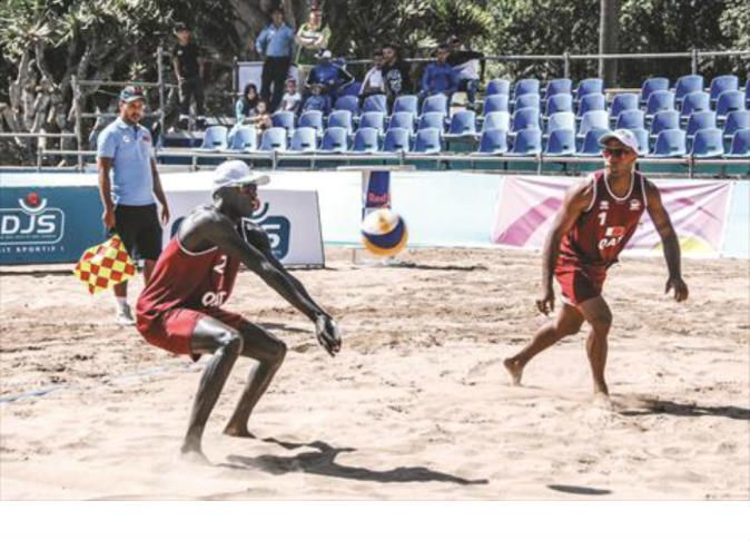 من البطولة العربية الشاطئية