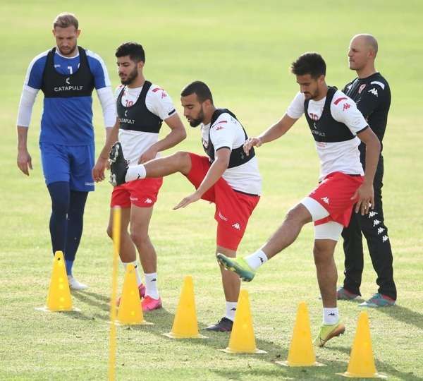 من تدريبات منتخب تونس اليوم
