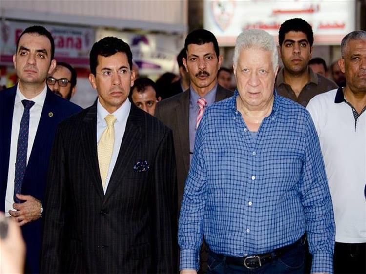 مرتضى منصور والوزير أشرف صبحي