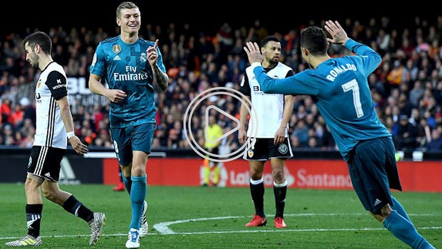 جانب من مباراة سابقة بين ريال مدريد وفالنسيا