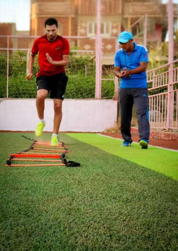 من تدريبات مصطفى الفرماوي بمصر