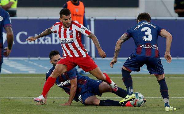 من مباراة لأتلتيكو مدريد