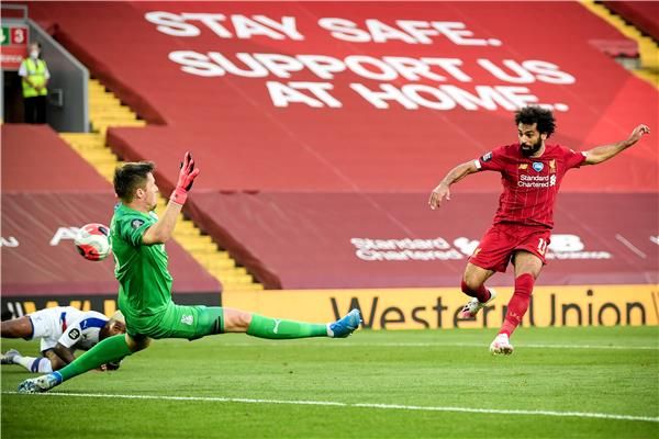 صلاح يسجل هدف ليفربول الثاني