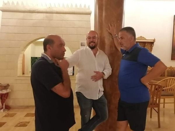 نائب رئيس البنزرتي مع المدرب سفيان الحيدوسي