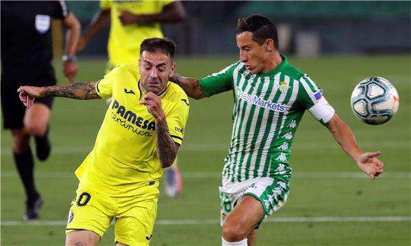 من مباراة فياريال وريال بيتيس