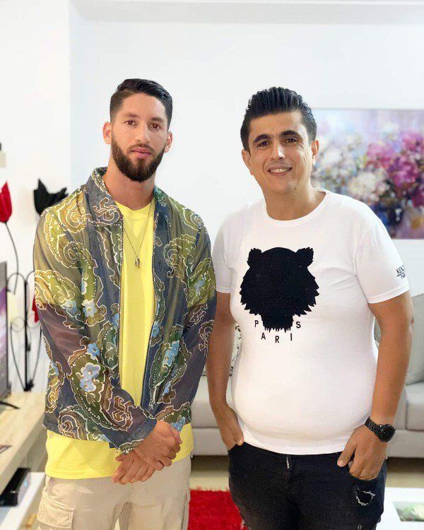 معز حسان مع وكيل اللاعبين وسيم التايب في تونس 
