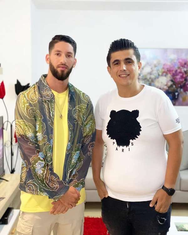 معز حسان مع وكيل اللاعبين وسيم التايب في تونس 