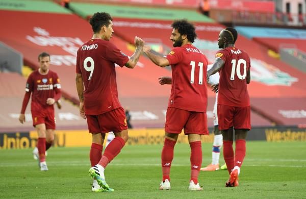 ماني وصلاح وفيرمينو