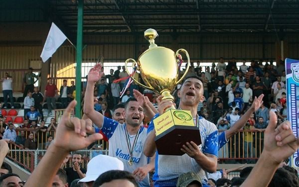 من تتويج شباب رفح بالكأس