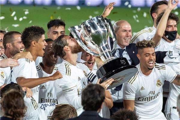 فرحة لاعبي ريال مدريد