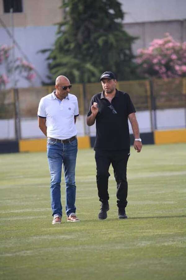 الطرابلسي مع المدرب سفيان الحيدوسي