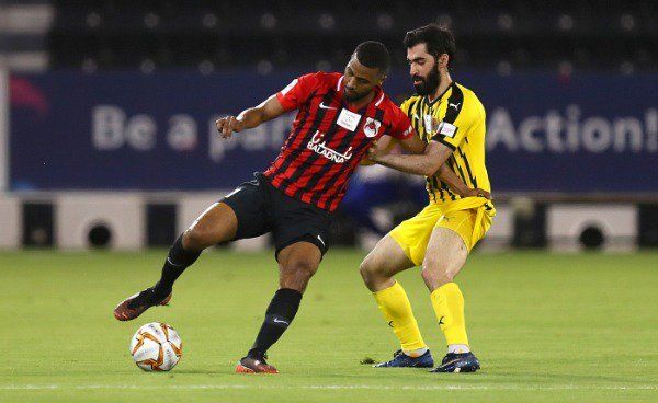 من مباراة الريان وقطر