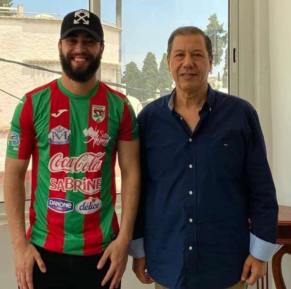 الجويدي بصحبة رئيس الملعب جلال بن عيسى