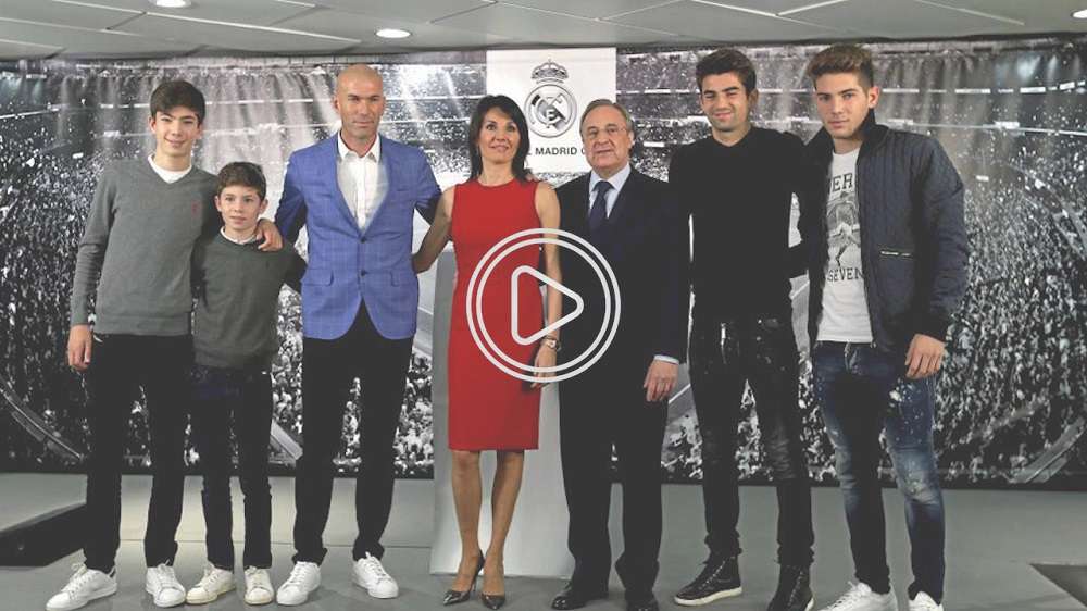 زيدان وعائلته