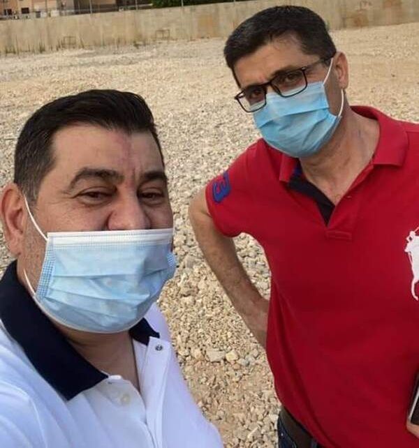 سمير دبوق وعضو الإدارة وائل درغام يتفقدان الأعمال 