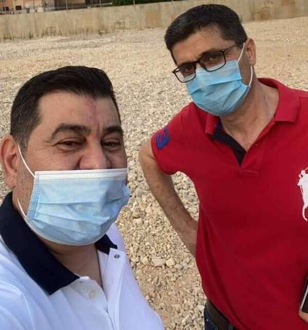 سمير دبوق وعضو الإدارة وائل درغام يتفقدان الأعمال