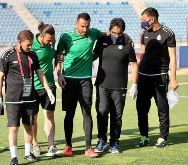 عبد الستار بعد التعرض للإصابة