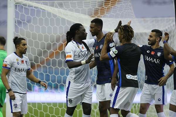 فرحة لاعبي الهلال
