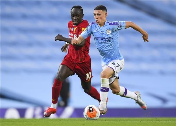 من مباراة مانشستر سيتي وليفربول