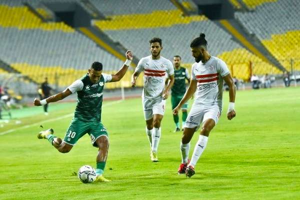 جانب من مباراة المصري والزمالك