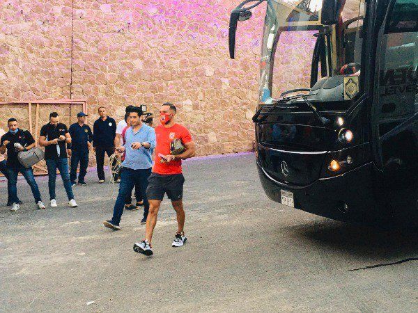 جانب من وصول الأهلي