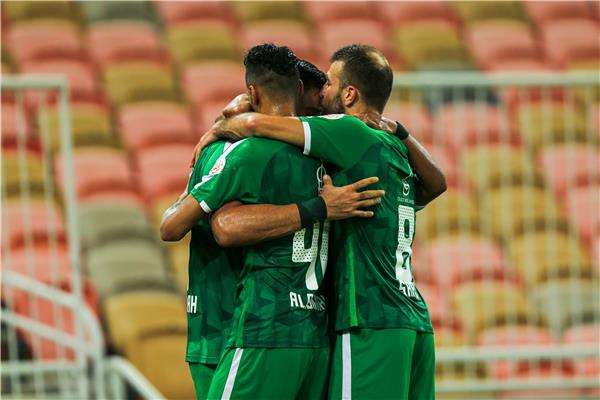 فرحة لاعبي الأهلي 