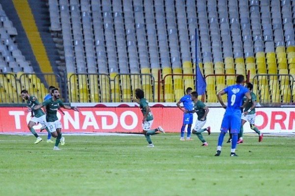 فرحة لاعبي الاتحاد بالهدف