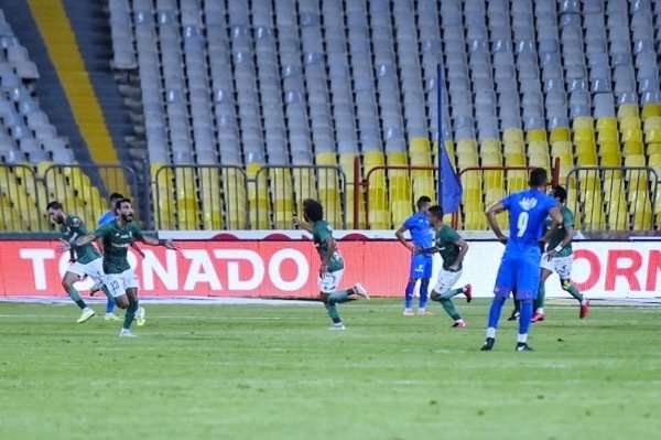 فرحة لاعبي الاتحاد بالهدف