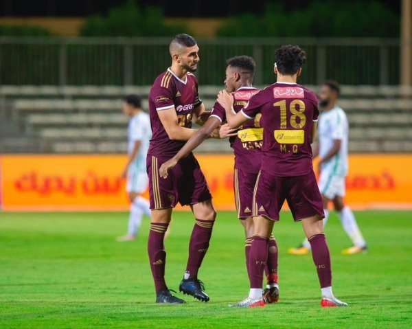 من مباراة الفيصلي وأهلي جدة