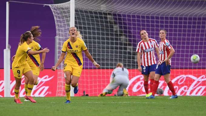  خيرة حمراوي بعد التسجيل بمرمى أتلتيكو مدريد