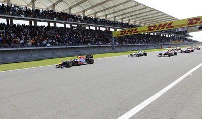 لقطة من آخر سباق أقيم في تركيا