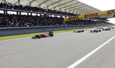 لقطة من آخر سباق أقيم في تركيا