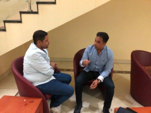 حمادة أنور مع مراسل كووورة