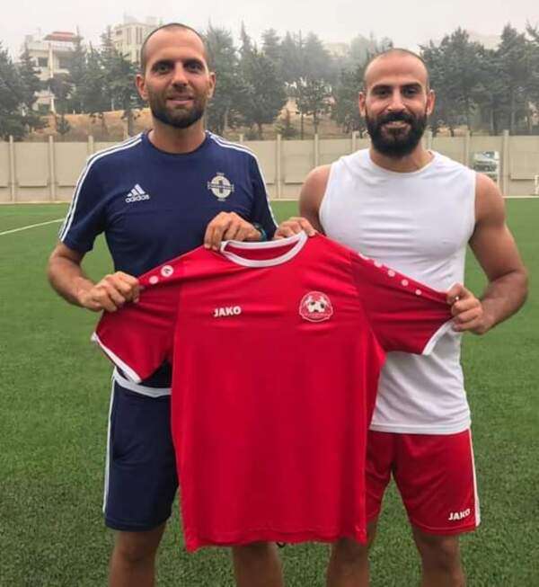 المدرب فادي الكاخي مع حاتم عيد