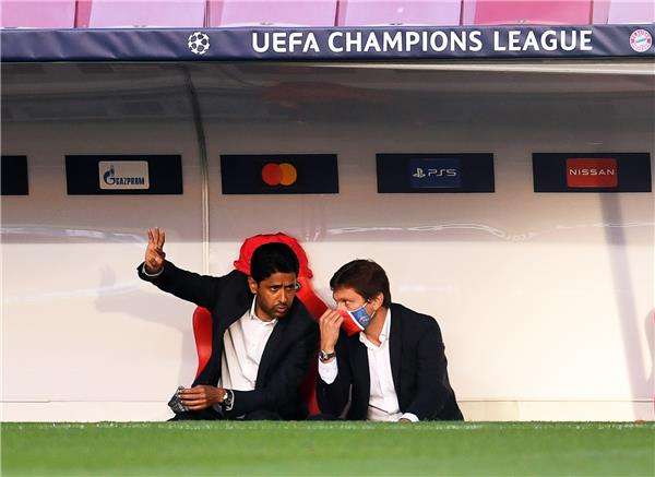 ليوناردو مع ناصر الخليفي رئيس باريس سان جيرمان