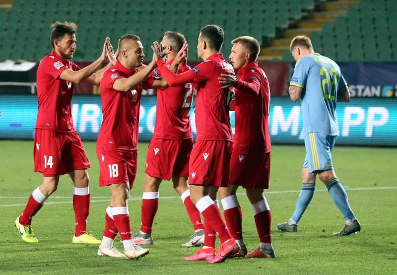 فرحة لاعبي بيلاروسيا