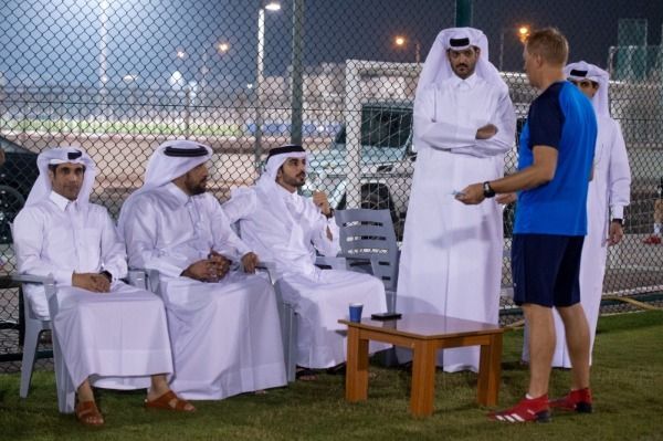 حضور رئيس العربي الجديد للمران