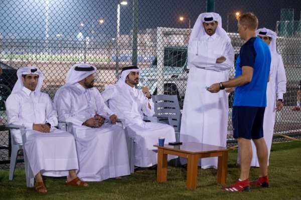 حضور رئيس العربي الجديد للمران