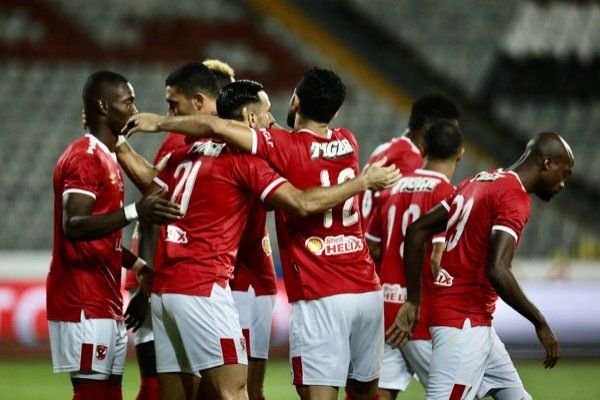 فرحة لاعبي الأهلي 