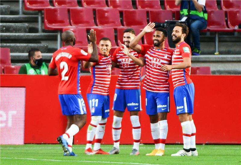 فرحة لاعبي غرناطة 