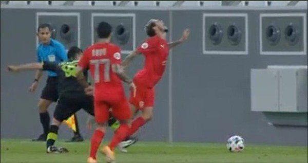 لحظة الإصابة