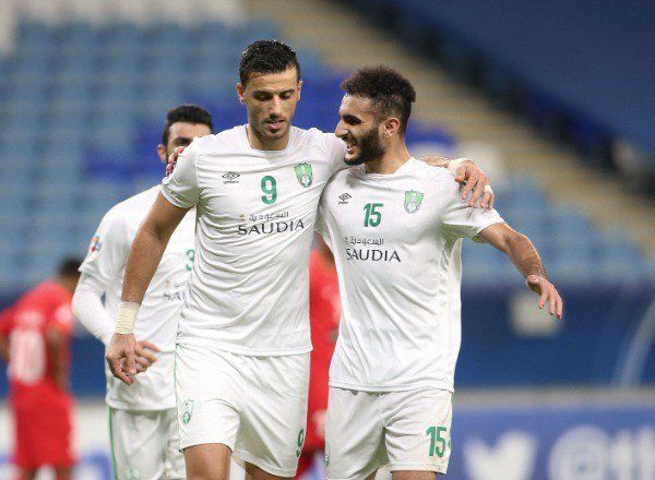 فرحة لاعبي الأهلي