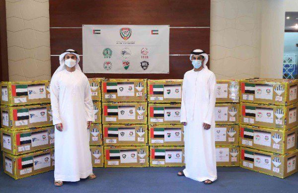 جانب من المساعدات