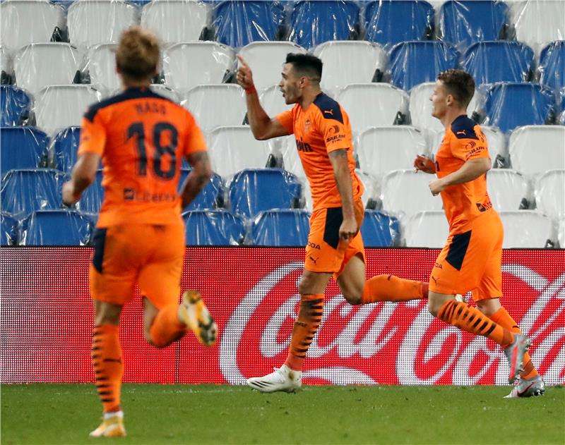 فرحة لاعبي فالنسيا