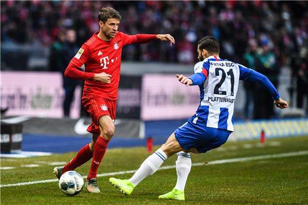 من مباراة سابقة بين بايرن ميونخ وهيرتا برلين