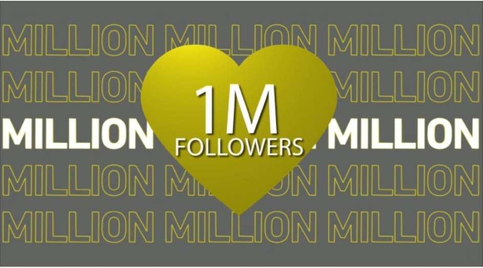 مليون متابع على حساب كووورة في إنستجرام
