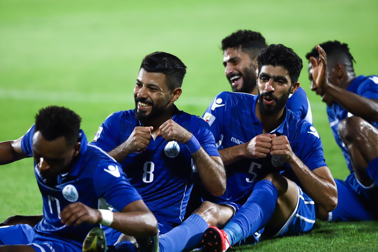 فرحة لاعبي الحد بالهدف الأول