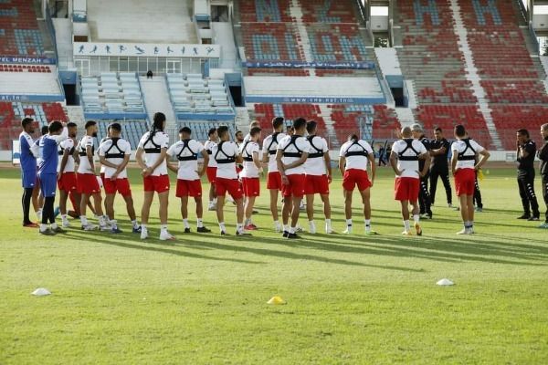 من تدريبات منتخب تونس أمس