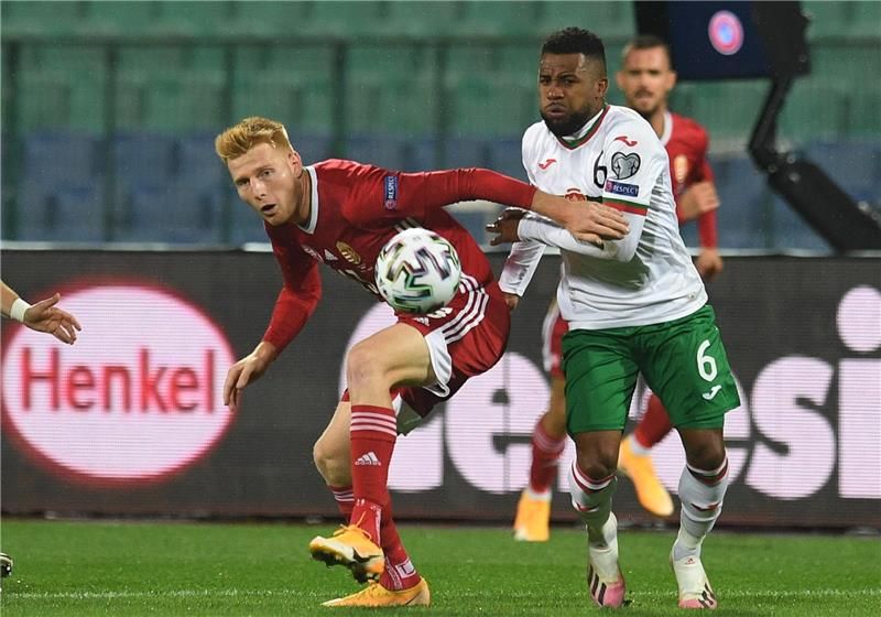 لقطة من مباراة بلغاريا مع المجر